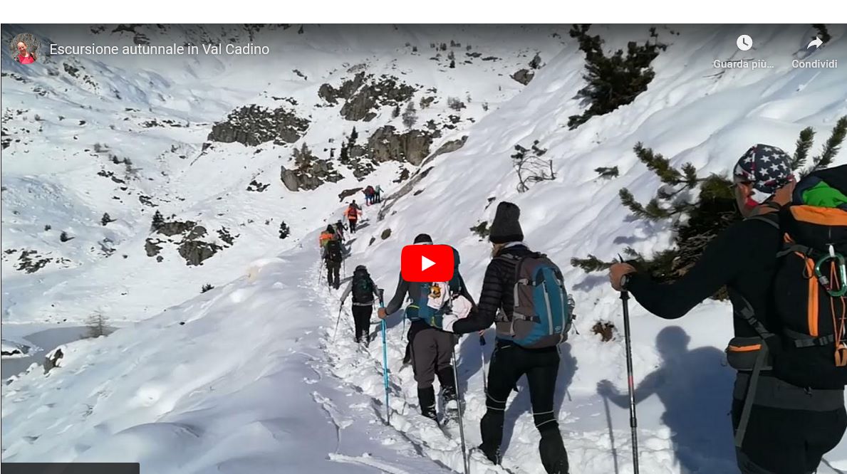 Filmato escursione invernali in Val Cadino