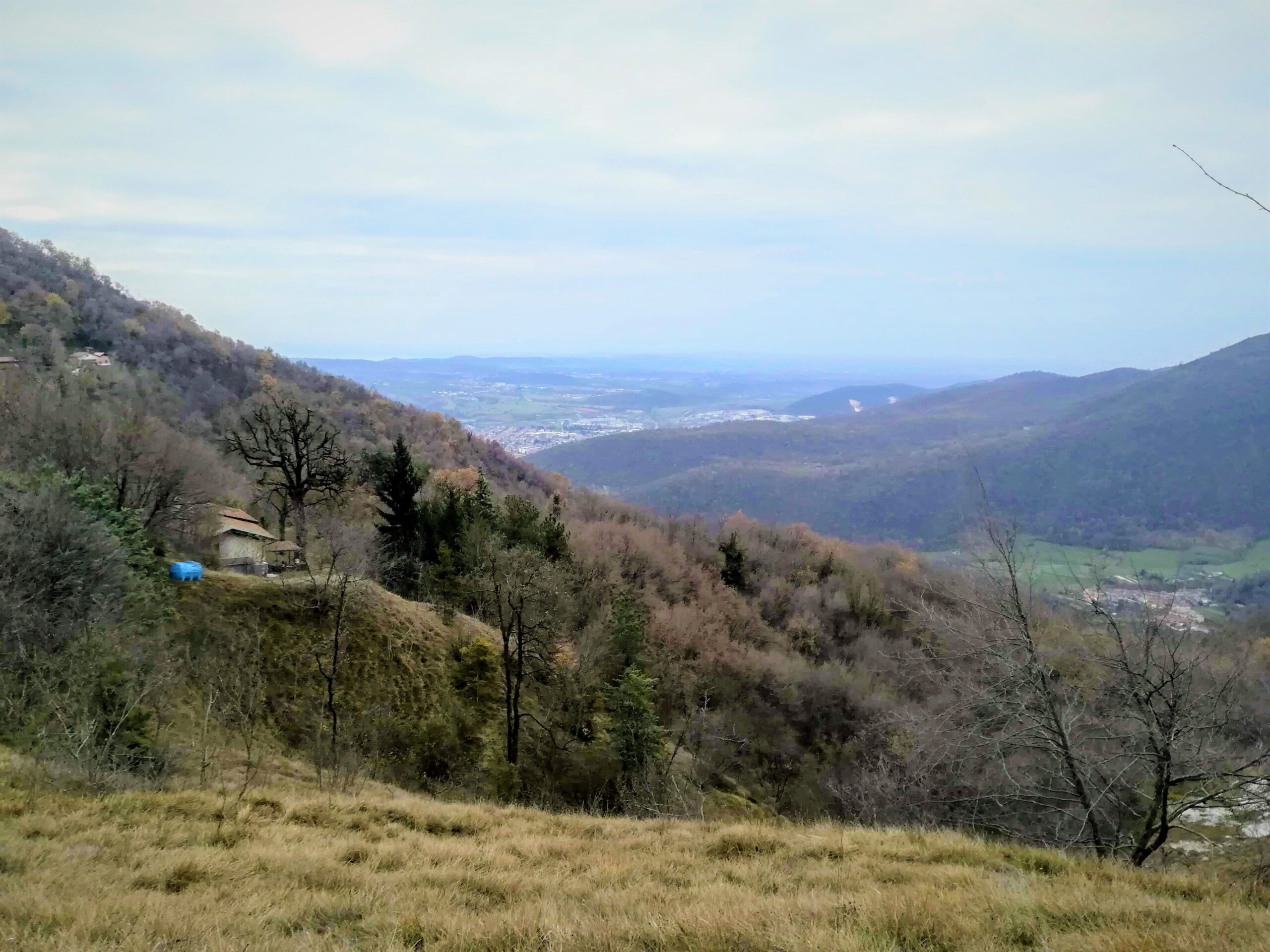 Punto panoramico sulla valle e pianura della bassa Valle Sabbia