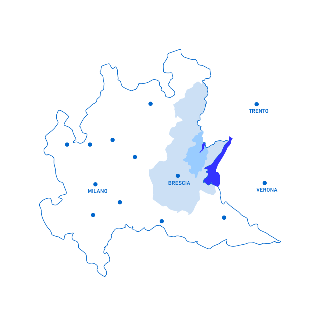 Limiti della Valle Sabbia nella Lombardia