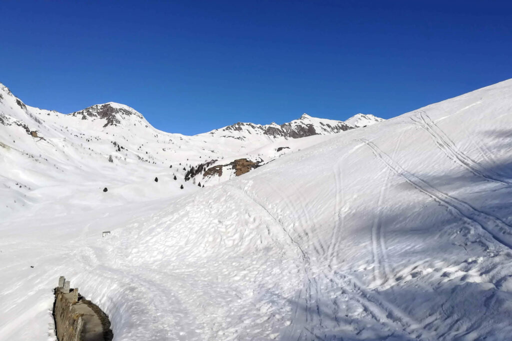 Bivio sulla destra per la Val Cadino