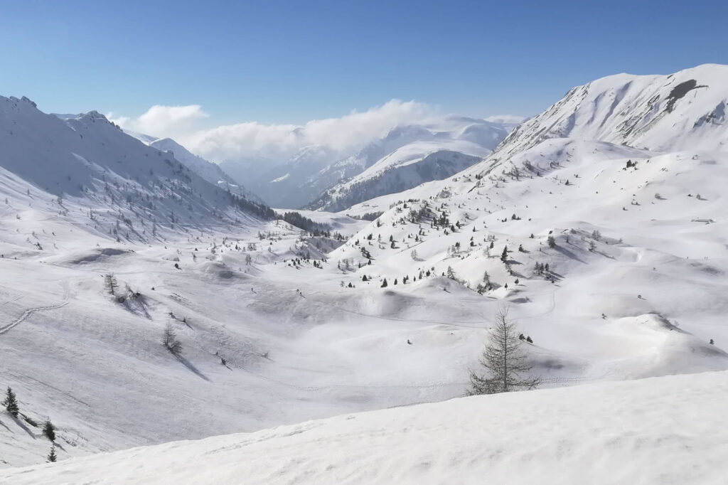 Sguardo verso la valle di Cadino