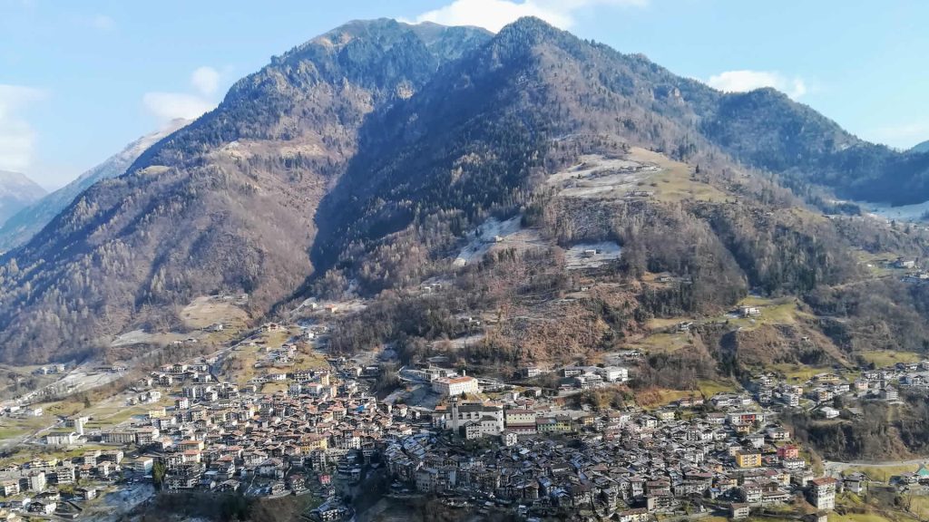 Panorama sul bellissimo borgo di Bagolino