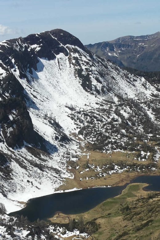 i laghi di Bruffione visti dal passo Brealone