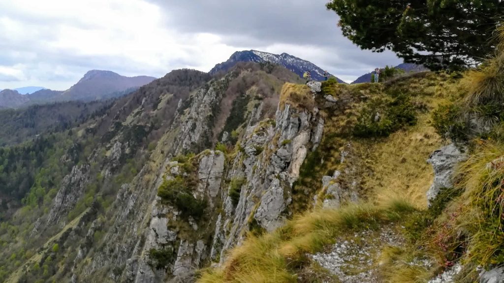 Sentiero aereo  verso Cima Breda