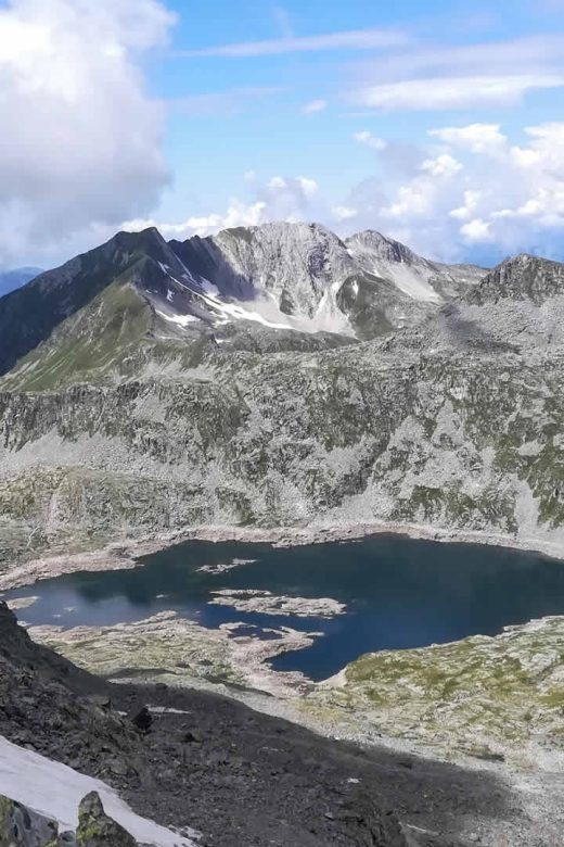 Il lago della Vacca visto dal passo Blumone